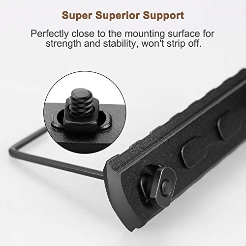 Aluminum Picatinny Accessory Rail Set with T-Nuts & Screws
