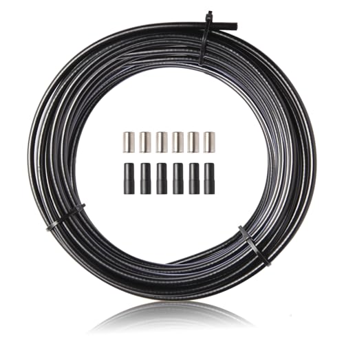 Universal 5mm Lined Bicycle Brake Cable Housing - 3m with Caps