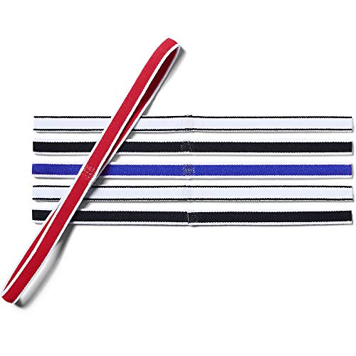 Under Armour Women’s Mini Athletic Headbands 6-Pack in Red/White, 0.4 in
