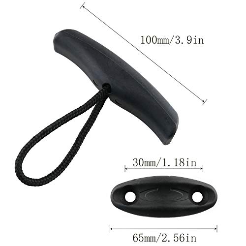 Heavy Duty Canoe Kayak Carry Handles - 2 Pack with Braided Cord