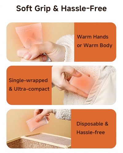 Disposable Hand Warmers - 10-Hour Long-Lasting Heat - 18 Pack