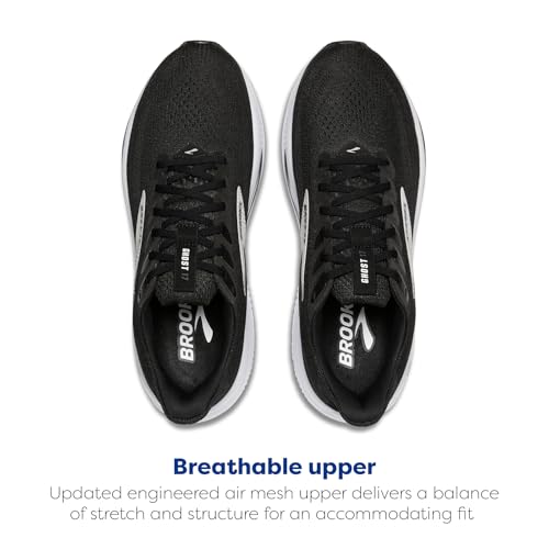 Men's Ghost 17 Neutral Running Shoes - Size 11.5 Black/Grey/White