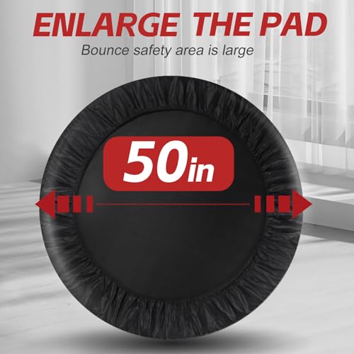 50" Foldable Rebounder Trampoline with Handle - 450 lbs Capacity