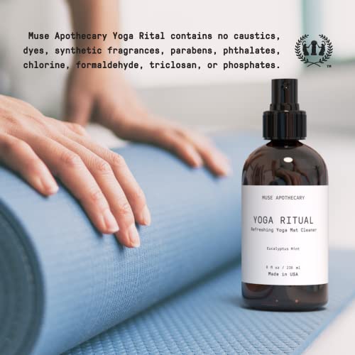 Yoga Mat Cleaner - Eucalyptus Mint, 4 oz - Aromatic & Refreshing