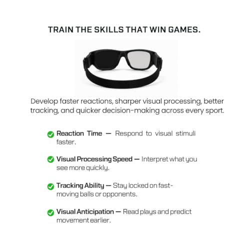 Strobe Glasses for Sports Vision Training - Improve Reaction & Coordination
