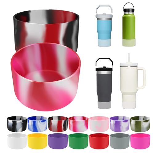 Silicone Protective Boot for Tumblers 20-40 oz - Mix-Black and White