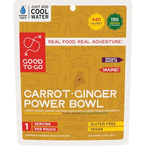 GOOD TO-GO Carrot-Ginger Power Bowl Cold Soak Camping Food Single Serving