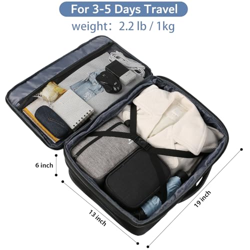 Expandable Travel Backpack 45L - Lightweight, Water Resistant Carry-On Bag