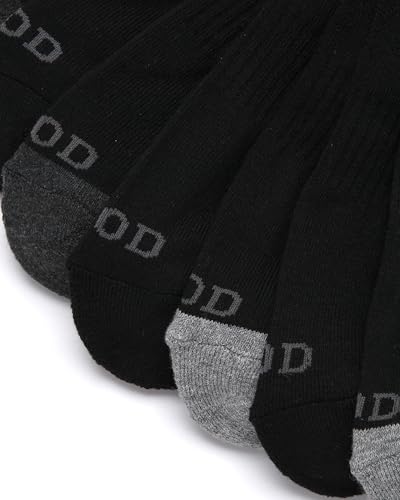 IZOD Men's 12-Pair No-Show Low-Cut Athletic Socks - Black Logo (6-12.5)