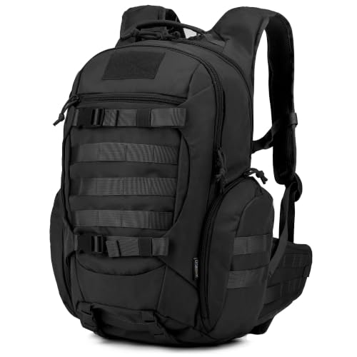 Mardingtop 28L Black Tactical Molle Backpack for Hiking & Outdoor Activities