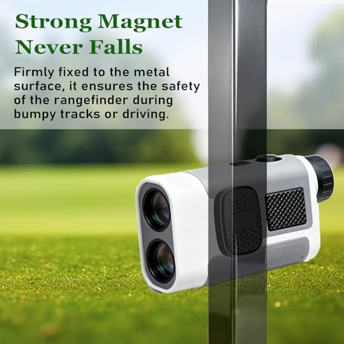 Magnetic Rangefinder Holder for Golf Carts - Secure & Durable
