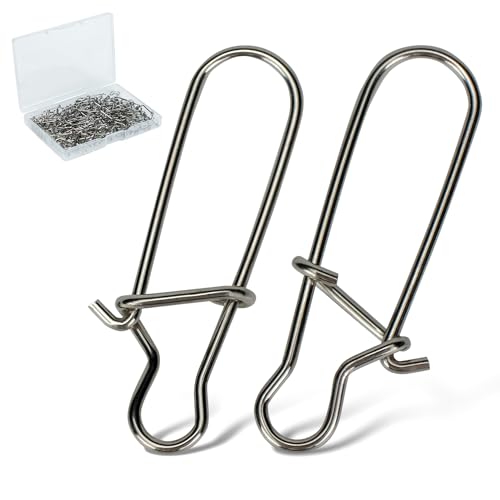 Duo-Lock Fishing Snaps - Stainless Steel Clips for Quick Change