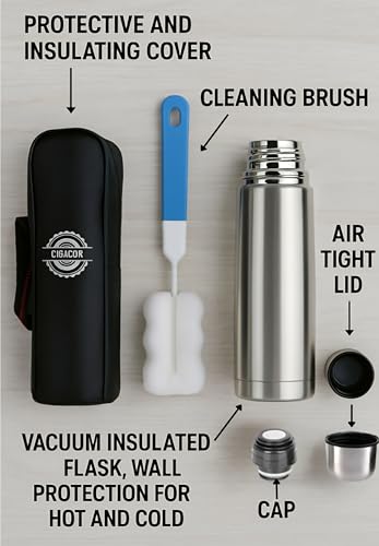 Generic 17oz Stainless Steel Insulated Travel Mug – Keeps Drinks Hot 12H & Cold 24H, Leakproof, Fits Car Cup Holders