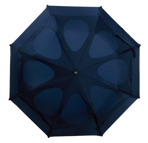 Automatic 43-Inch Umbrella with Dual Canopy - Navy