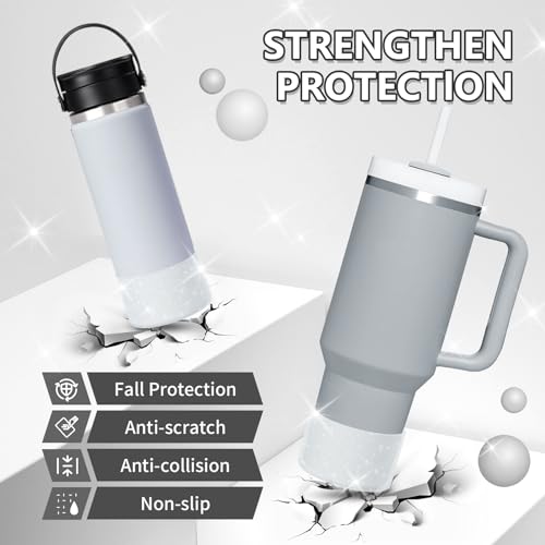 Bling Silicone Protective Boot for Tumblers - Clear, Fits 12-40oz