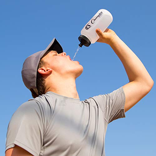 Squeeze Water Bottle - 32 Oz Durable Sports Hydration Bottle