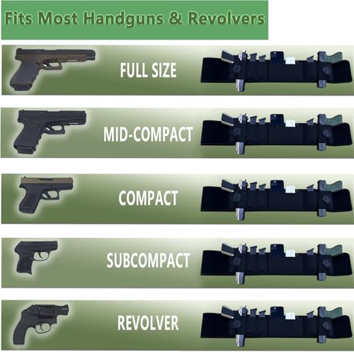 3-in-1 Holster - Comfortable Neoprene Waistband, Fits Up to 44" Belly - Dual Gun Carry