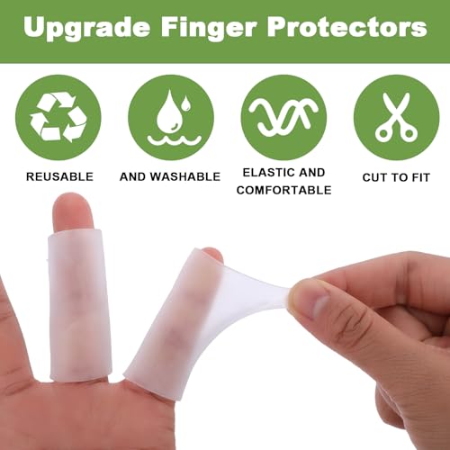 WY LIGHTING LEVEL 30Pcs Gel Finger Sleeve Protectors for Pain Relief & Callus Prevention