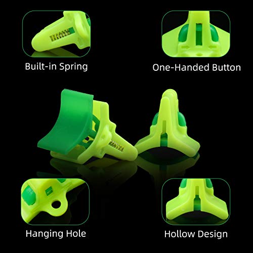 RUNCL Small Treble Hook Covers 50pcs Fishing Hook Safety Caps for Sizes 4-10