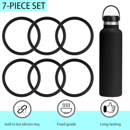 6-Pack Replacement Rubber Gaskets for Hydro Flask Bottles