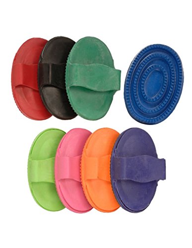 Large Rubber Curry Comb - Royal Blue