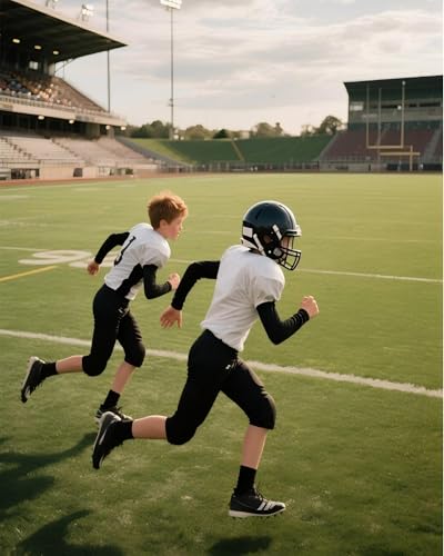 Poekuao Boys Compression Shirt 2 Pack Medium Long Sleeve Athletic Undershirts for Youth Sports