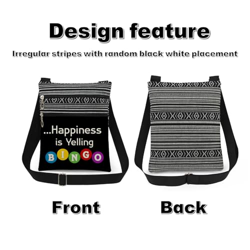 Bingo Player Adjustable Crossbody Bag - Bingo 08