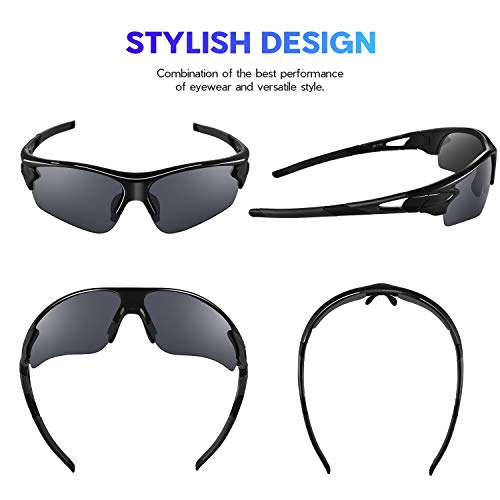 Polarized Sports Sunglasses for Men & Women - UV400 Protection