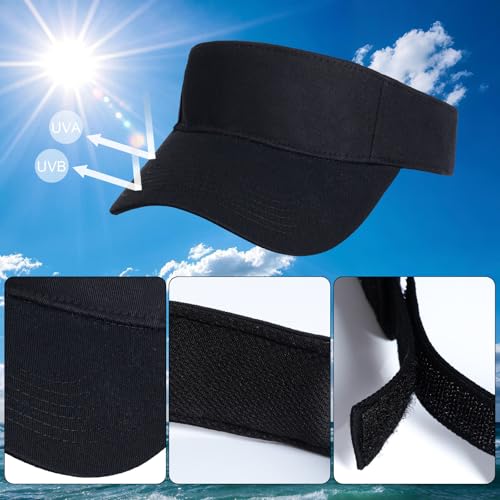 Sport Sun Visor Hat for Men & Women - One Size, Black