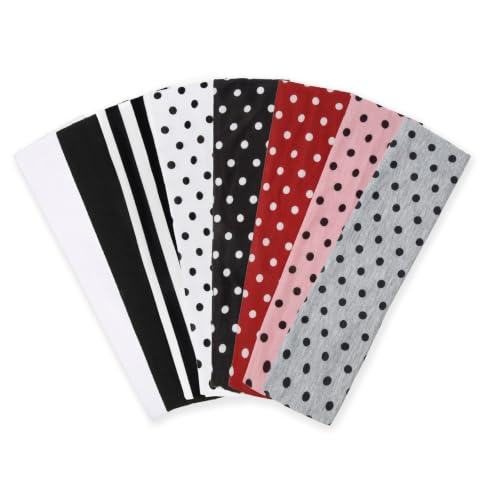 Polka Dot Headbands for Women - 8-Pack Cute Hair Accessories