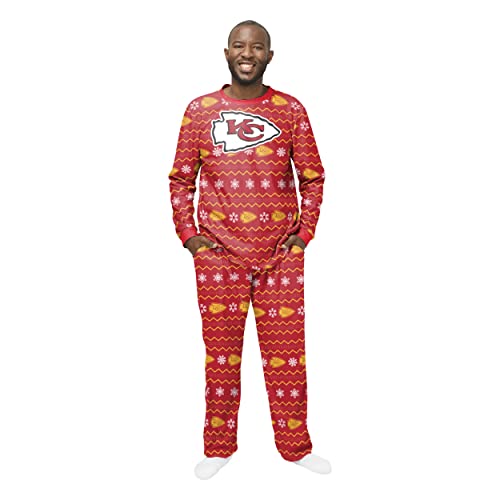 Kansas City Chiefs NFL Men's X-Large Team Logo Pajama Set