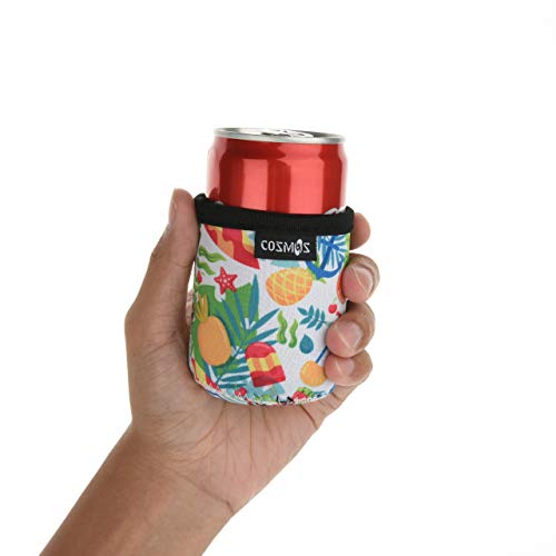 Mini Can Sleeves Insulators - 2 Pcs Soft Neoprene Cooling Covers for 7.5 Oz Cans