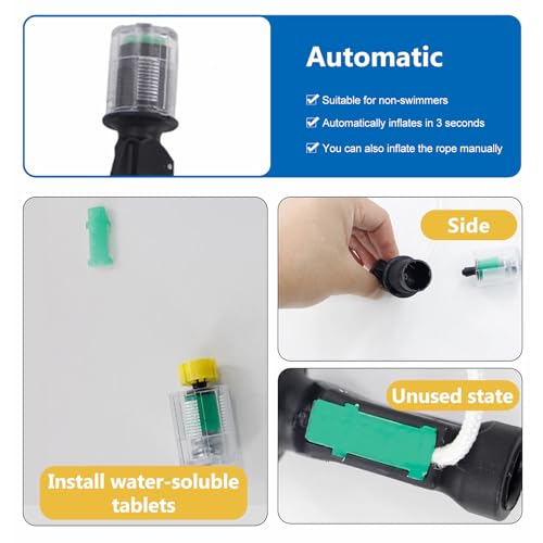 24 Gram CO2 Cartridge Life Jacket Rearming Kit, Auto/Manual PFD,