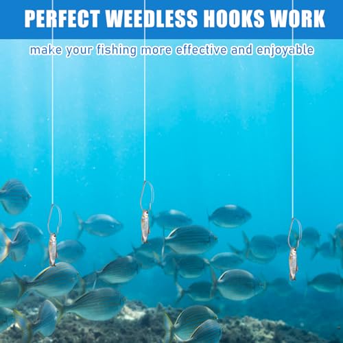 10-Pack 2/0 Weedless Wacky Rig Hooks for Bass Fishing