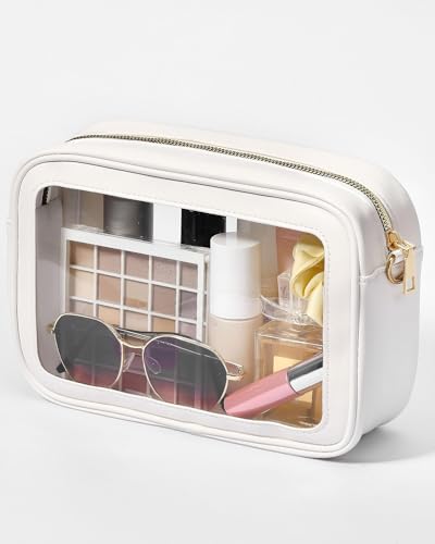 Clear Crossbody Bag for Stadium Events - Water-Resistant & Adjustable