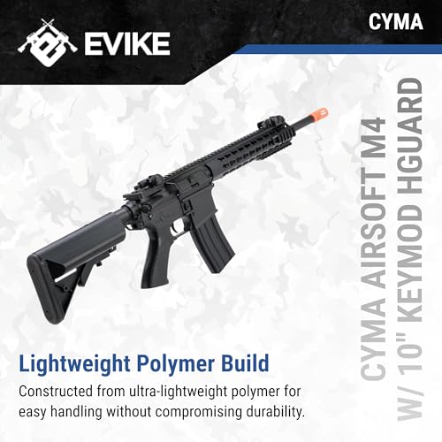 Sport Airsoft M4 Rifle with 10" KeyMod Rail - Black