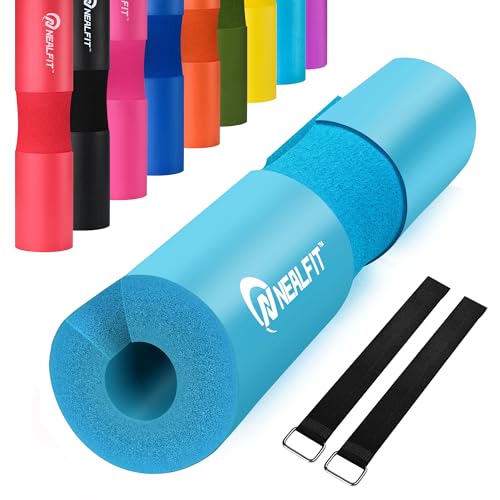 Squat Barbell Pad - Foam Pad for Weightlifting & Hip Thrusts - Cyan
