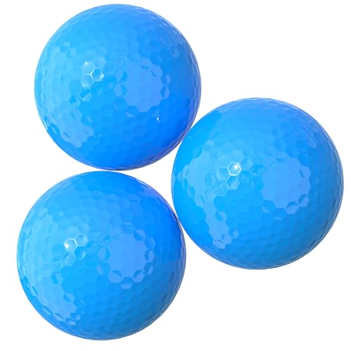 High-Visibility Golf Balls - 2-Piece Design, Long Distance - Blue 3 Pack