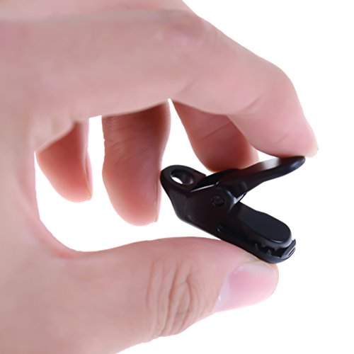 20 Pack Small Tarp Clips - Durable Black Tent Snaps for Camping