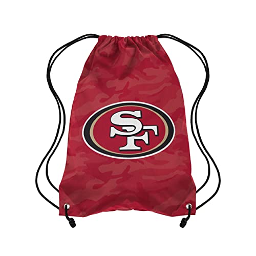 San Francisco 49ers NFL Camo Drawstring Backpack