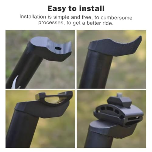 Aluminum Alloy Bicycle Seatpost Clamp Head - Black
