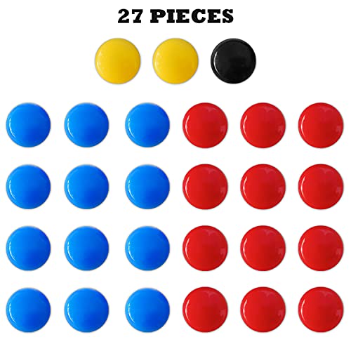 Soccer Coaching Magnets Set - 27 Assorted Team & Referee Pieces