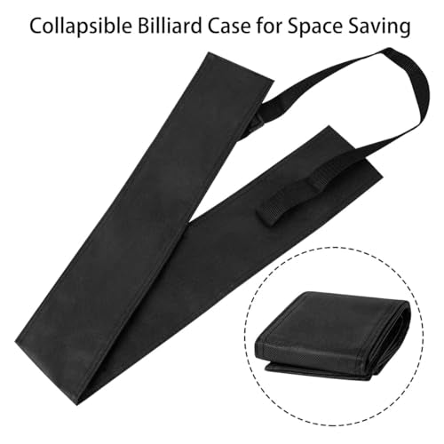 Billiard Cue Stick Carrying Bag - Black 32 Inch with Mini Pouch