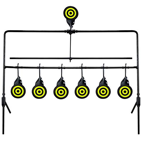 Resetting Target for Air Guns - 6 Durable Steel Targets