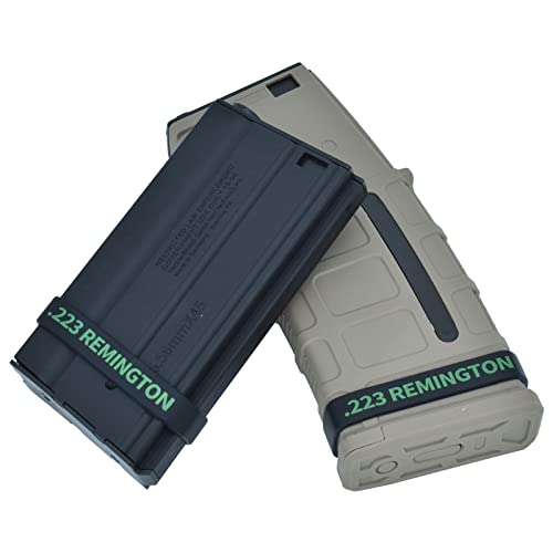 .223 Remington Magazine Marking Bands - 12 Pack Green