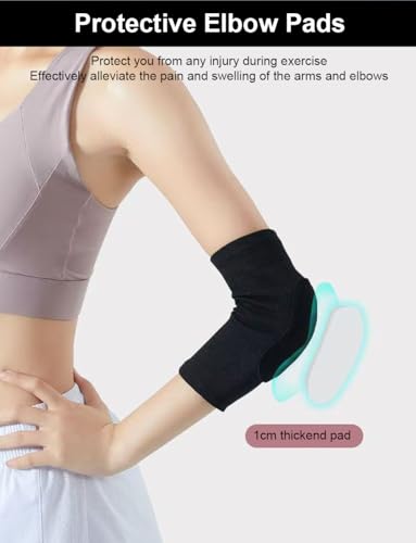 Elbow Pads Arm Sleeves for Volleyball & Tennis - Medium Pink