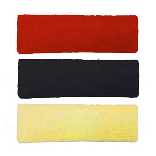 15 PCS Ultra Thin Cotton Sweatbands for Yoga - Mixed Colors