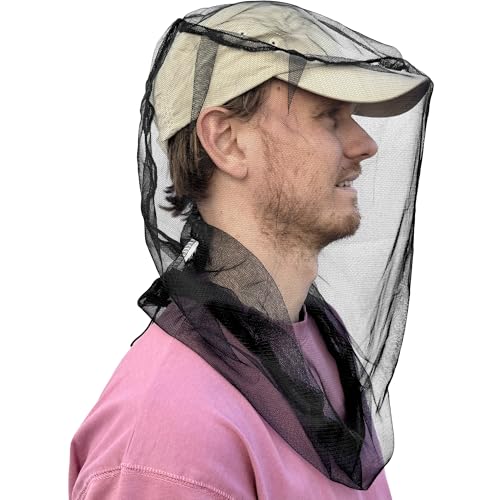 Mosquito Head Net for Insect Protection - Fits All Hats