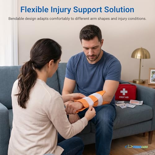 36" Padded Aluminum Splint - Waterproof Tactical Support - Orange