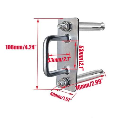 Heavy Duty Wall Mount Anchor Brackets for Gymnastics Rings & Fitness Equipment